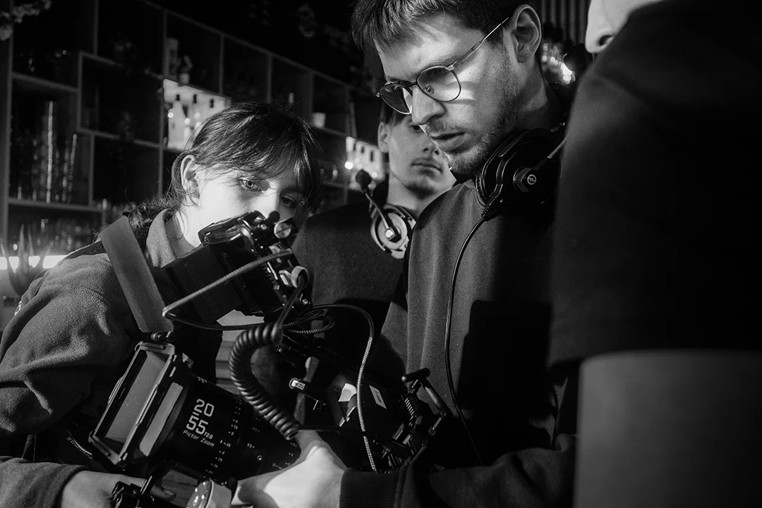 Maxime Richard, tournage en équipe.