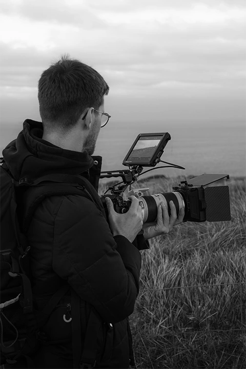 Maxime Richard en tournage