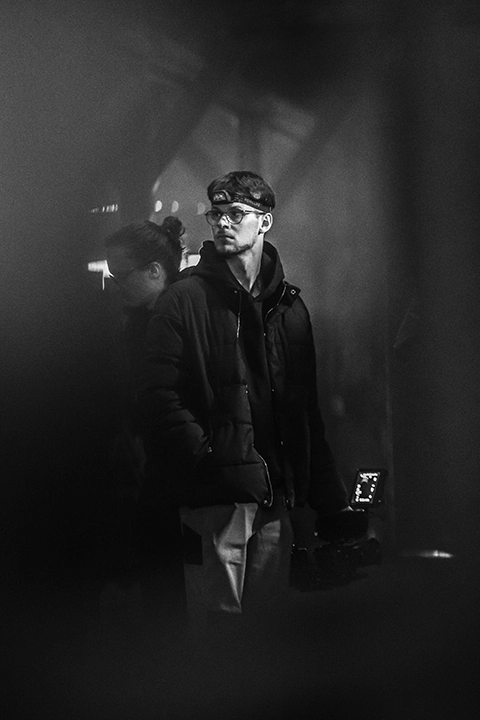 Maxime Richard en tournage