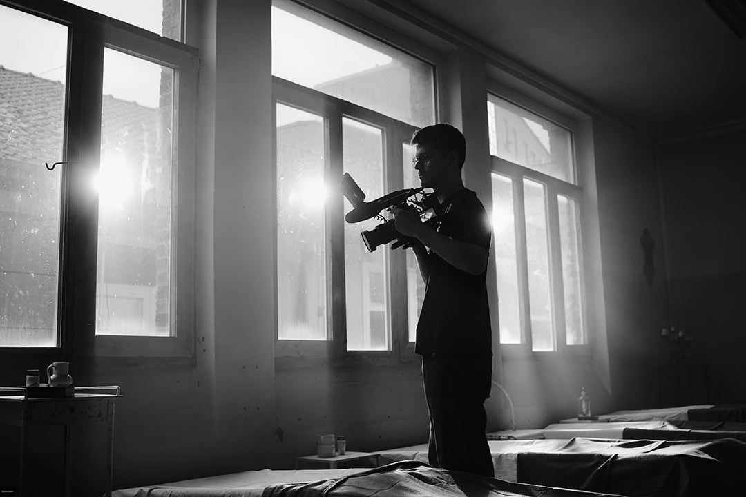 Maxime Richard en tournage