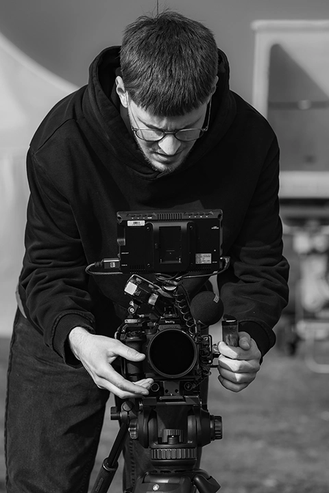 Maxime Richard en tournage