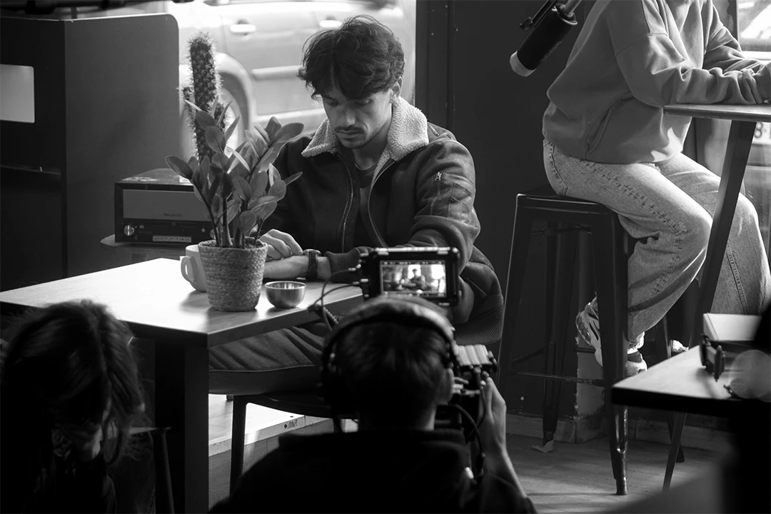 Maxime Richard en tournage